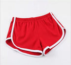 Women's sports shorts, home casual solid-color fashionable yoga beach