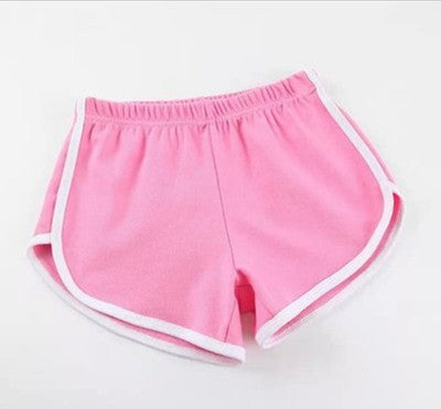 Women's sports shorts, home casual solid-color fashionable yoga beach