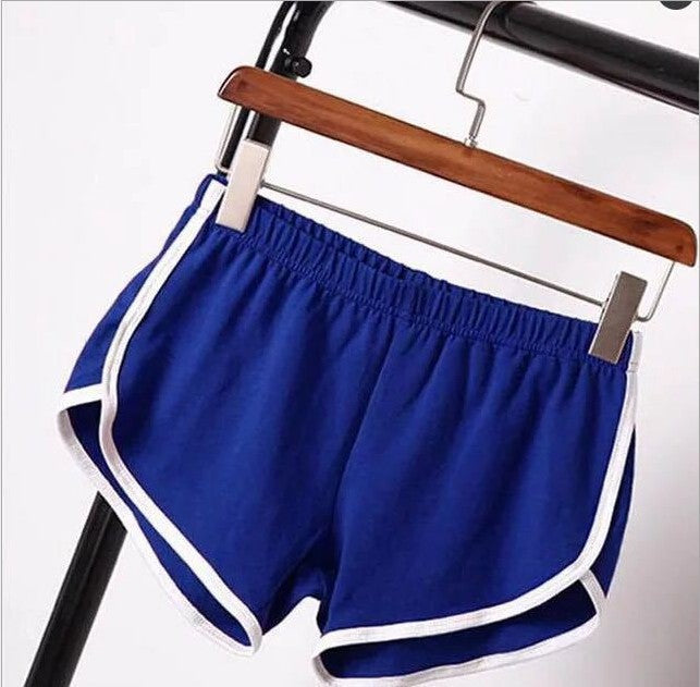 Women's sports shorts, home casual solid-color fashionable yoga beach
