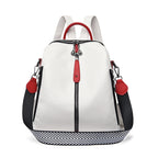 Multifunctional Female Fashion Leather Korean Style Backpack