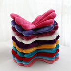 Luxurious Velvet Seal Shell Chair Cushion Rose Seat Pillow