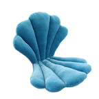 Luxurious Velvet Seal Shell Chair Cushion Rose Seat Pillow