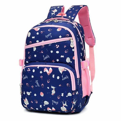 Outdoor Large-capacity Cartoon Printed Children's School Bag