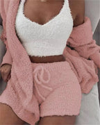 Winter Sexy Women Home Wear Suit Casual Pajamas Set Lady Female Soft