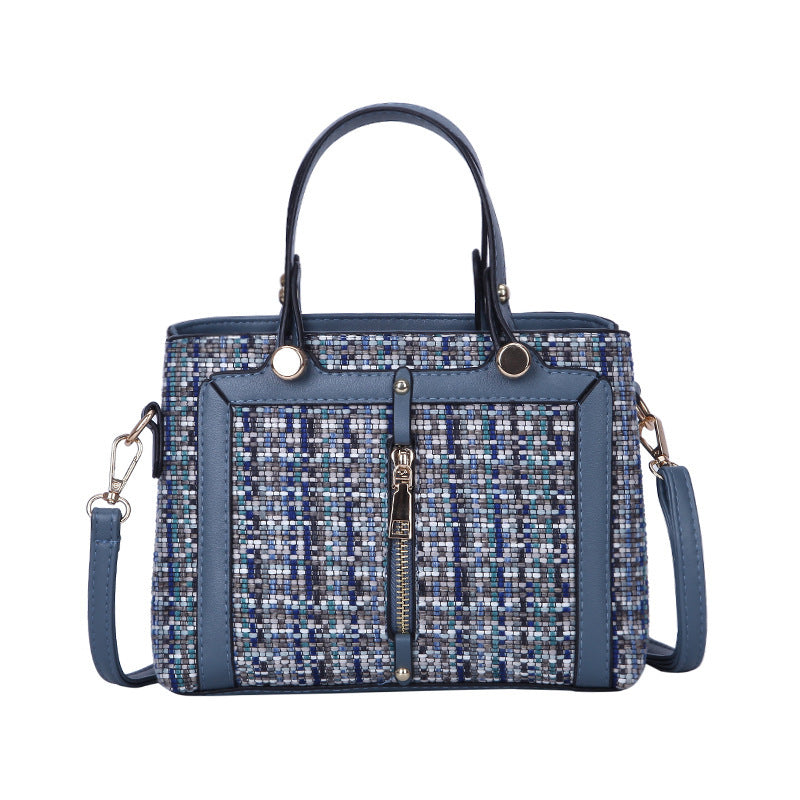 Korean Style Plaid three-dimensional Handbag For Ladies