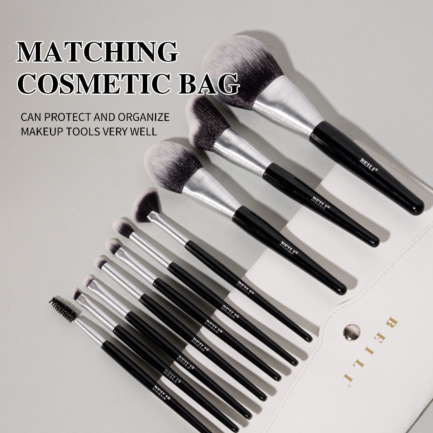Beli 10pcs Professional Makeup Brush Set New Design Brushed Tube