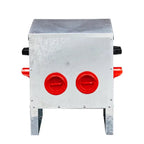 Automatic Chicken Feeder Rodent Proof, 4 Ports Large Capacity Metal