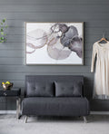 Large Modern Oil Painting Hand Painted Abstract Watercolor Texture - Multicolor