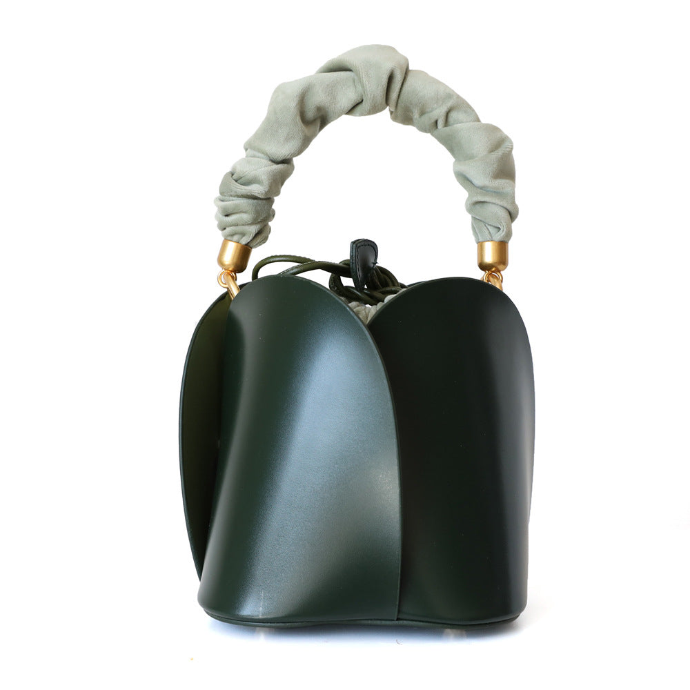 Flower Bucket Style Handbag For Daily Occasion