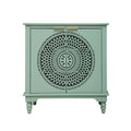 Modern Hollow-Carved 2-Door Accent Cabinet Sideboard Buffet