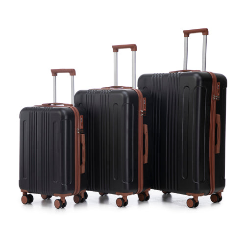 20 24 28 3 Pcs Set In ABS Spinner Wheel Luggage, Carry On Suitcase,
