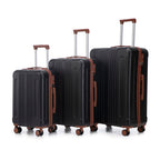 20 24 28 3 Pcs Set In ABS Spinner Wheel Luggage, Carry On Suitcase,