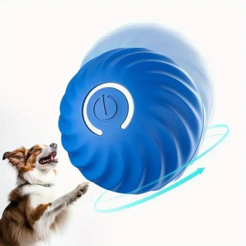 Blue And Orange Pet Bouncing Ball Fun Pet Bouncing Ball For Cats And