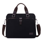 Men's Simple Fashion Business Canvas Briefcase