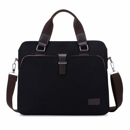 Men's Simple Fashion Business Canvas Briefcase