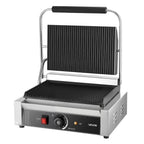 Commercial Panini Press Grill Electric Sandwich Maker Griddle Plate