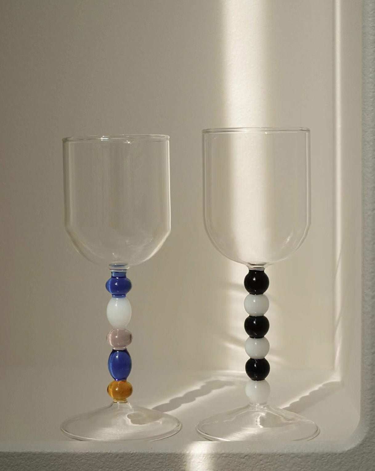 Set of 2 Pcs Gemstone Bordeaux Wine Glasses Set ( $24.9 each ) -