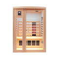 Thermora Premium 2-Person Low EMF FAR-Infrared Heat Wood Home Personal Spa Sauna With Ceramic Heaters, 1760W (SAK25714)