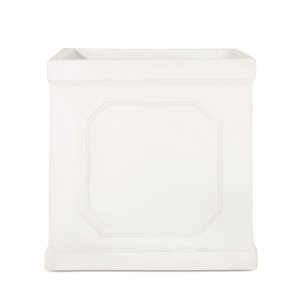 13.75 x 14.00 Antique White Magnesium Oxide Planter