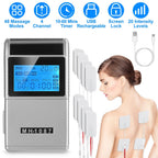 1Pc 4 Channel TENS Unit Muscle Stimulator Rechargeable Digital TENS