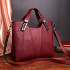 Soft Leather Large-capacity Handbag For Women