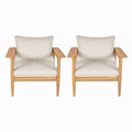 Terassi Outdoor Lounge Chair (Set of 2) with Cushions - Beige / Light Teak