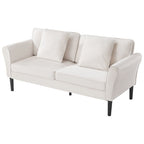 Loveseat Sofa, 69-Inch Small Sofa Couch For Living Room, Velvet Fabric