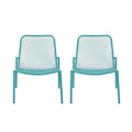 Outdoor Iron Chair With Mesh Design