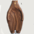 Cute Bear Wood Board Bread Plate Block Bear Shape Tray