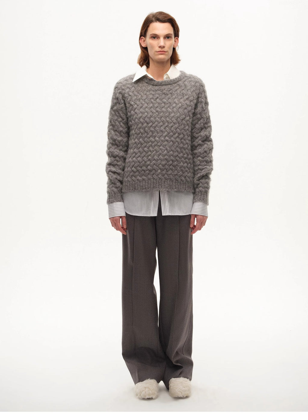 [FF×JW Collaboration Warm Exclusive] Classic Mohair Pullover Sweater