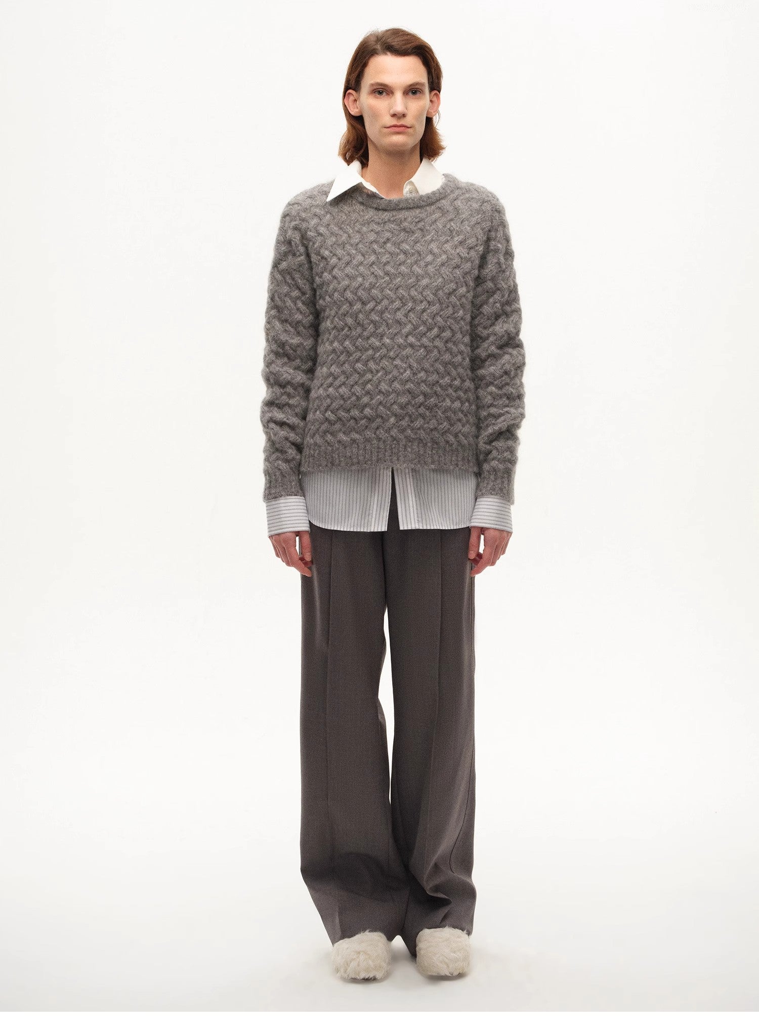 [FF×JW Collaboration Warm Exclusive] Classic Mohair Pullover Sweater