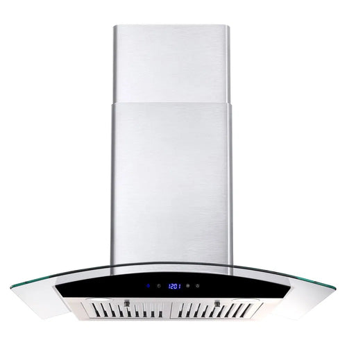 30 Inch Wall Mounted Range Hood 700CFM Tempered Glass Touch Panel