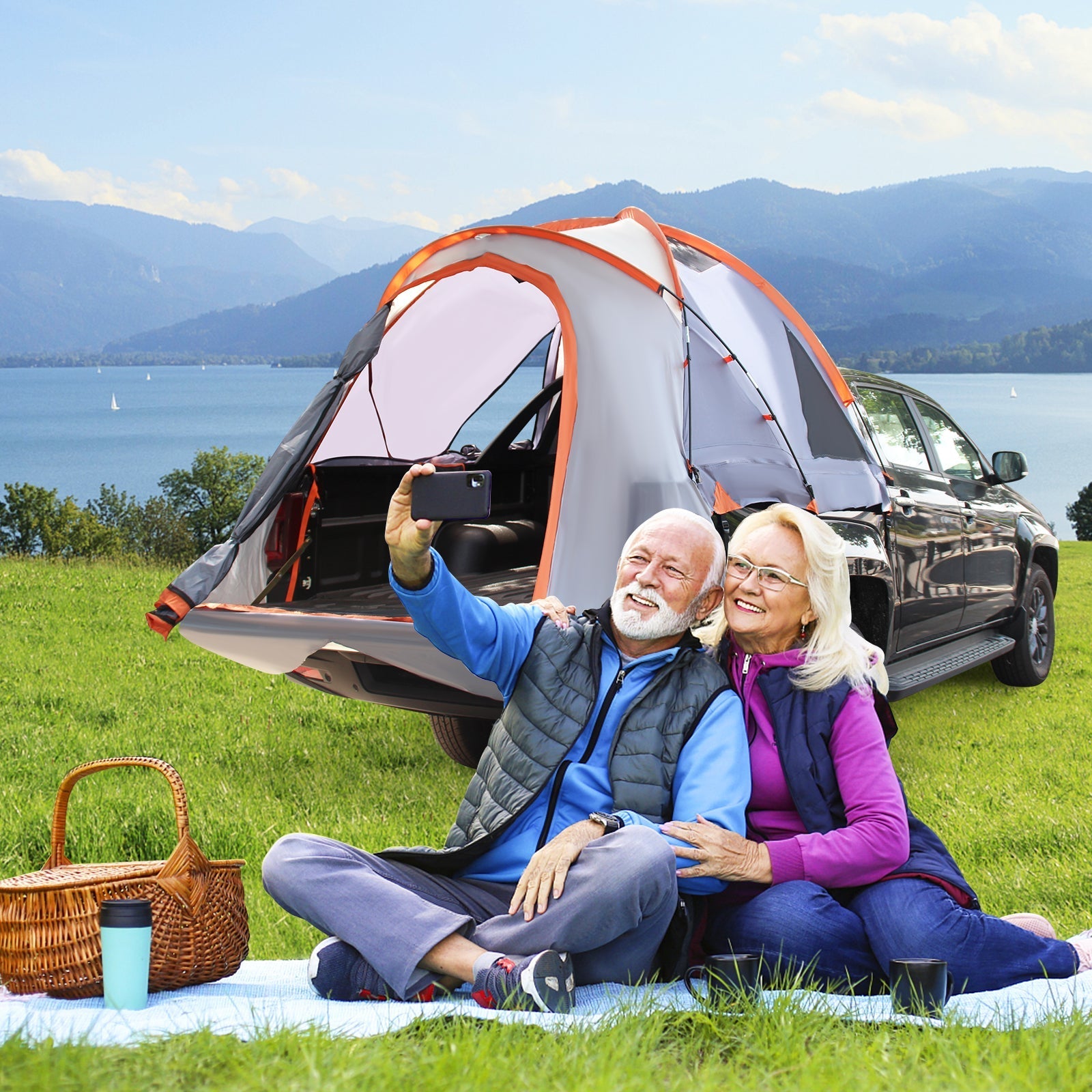 2 Person Portable Pickup Tent with Carry Bag-M