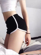 Women's sports shorts, home casual solid-color fashionable yoga beach