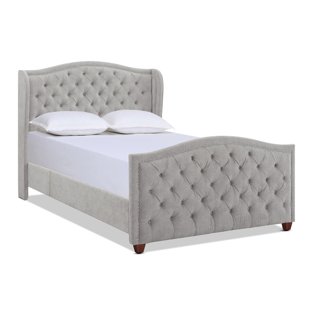The Eldhavn™ Nailhead Upholstered Bedframe King