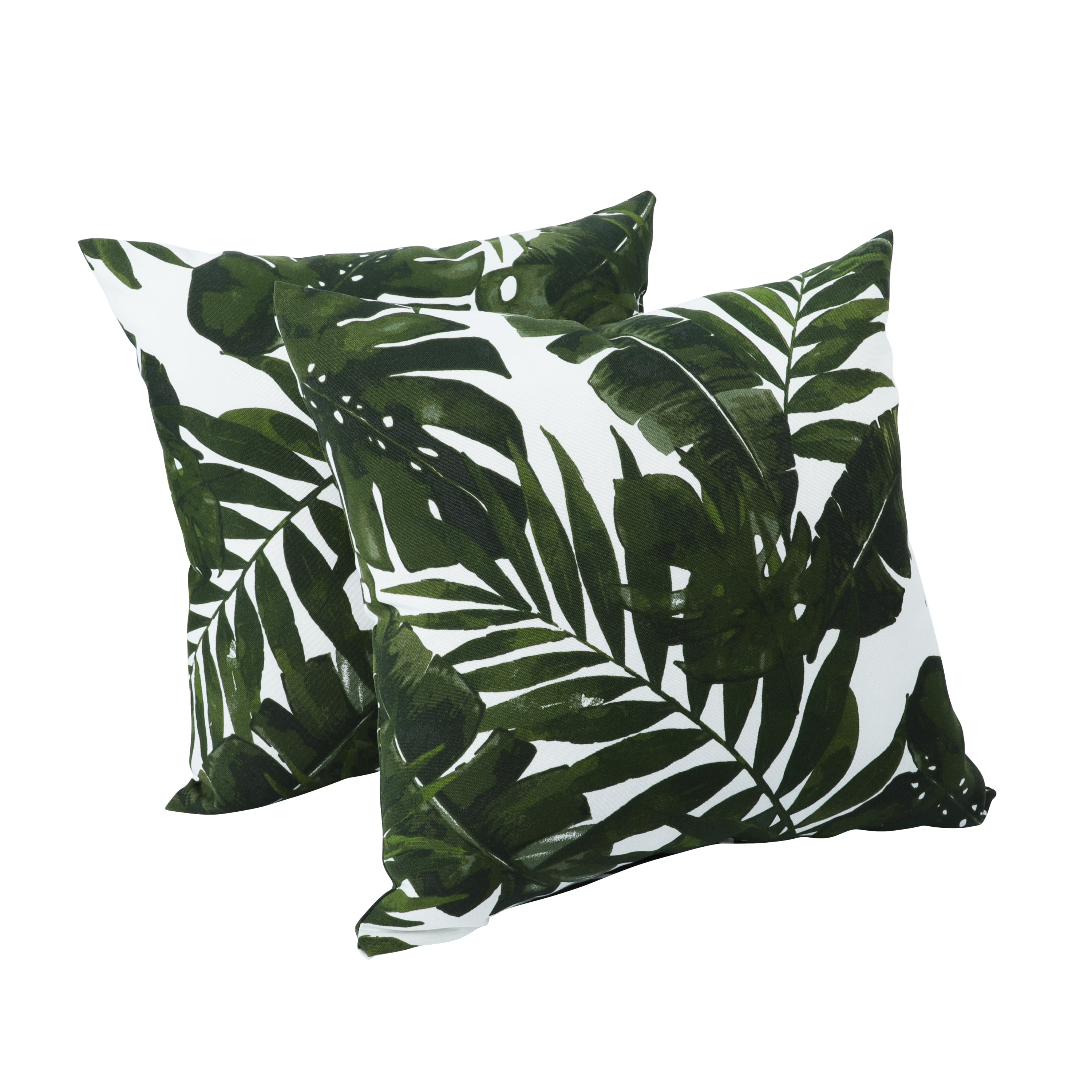 2 Pack Outdoor Throw Pillows, Waterproof & Fade-Resistant (18x18 Inch)