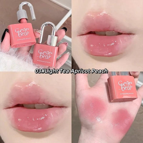Gege Bear Lock Shine Gloss Lip Tint Hydrating Mirror Jelly Lip Glaze