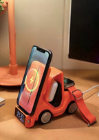 4 in 1 Forklift Fast Wireless Charging Station Dock for iPhone,