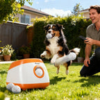 Automatic Dog Ball Launcher with 26-79 FT Distance, Automatic Ball