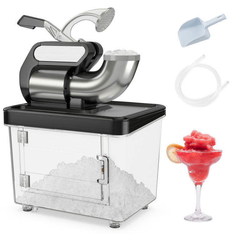 300W Commercial Ice Crusher with Dual Blades & Safety Switch