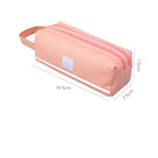 Canvas Double-Layer Stationery Box For Junior High School Students