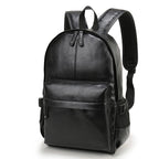 Casual Leather Waterproof Travel Backpack For Men