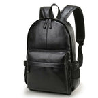 Casual Leather Waterproof Travel Backpack For Men