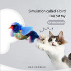 Cute Bird Design Cat Teaser Toy, SimulationParrot Cat Teaser Toy,