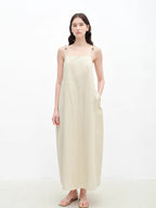 "Island Walk" Cotton Beaded Sling Dress