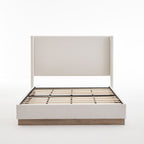 Hosford - Minimalist Upholstered Wingback Bed