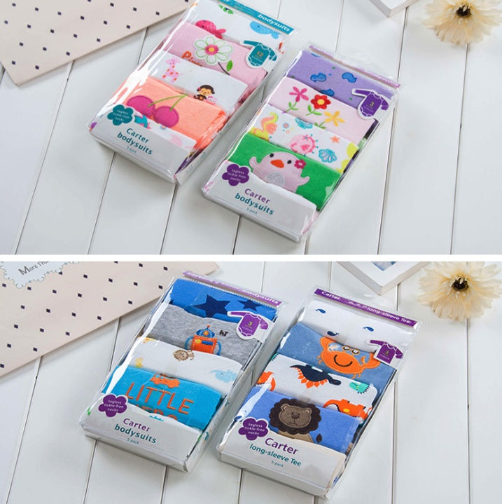 Long-sleeved triangle robe baby onesies cotton romper bag fart clothes