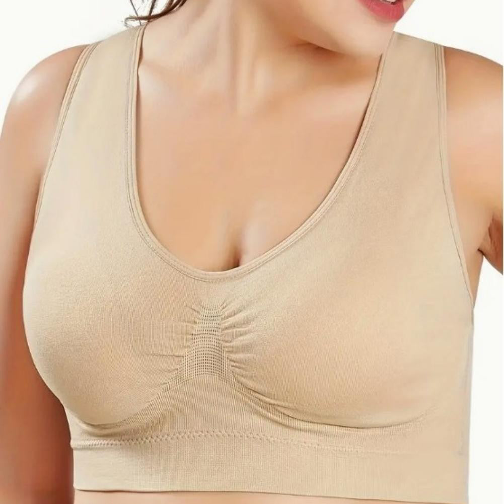 3-Pack Sports Bras For Women, Padded Strappy Racerback Push Up Open