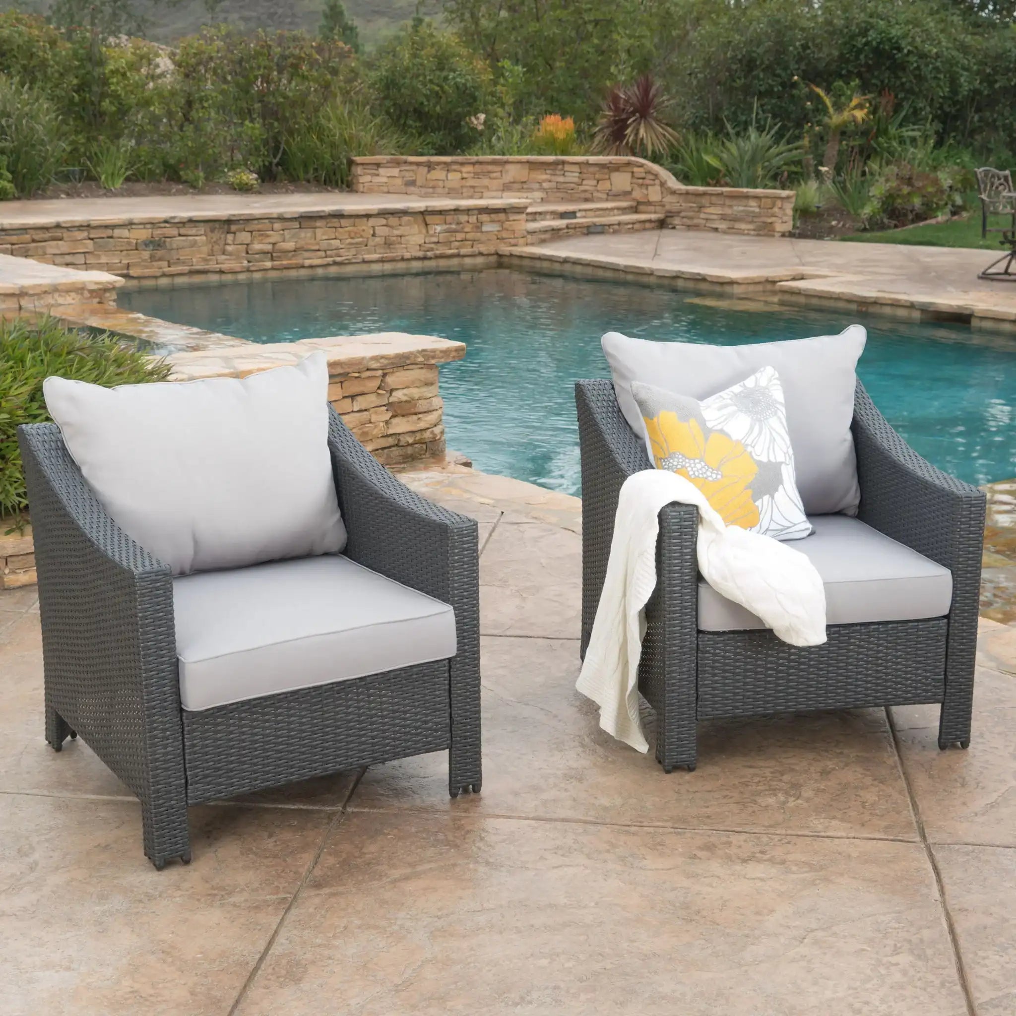 Antibes Armchair With Water Resistant Cushions