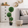 36 Inch Tall Artificial Boxwood Topiary Tree in Pot